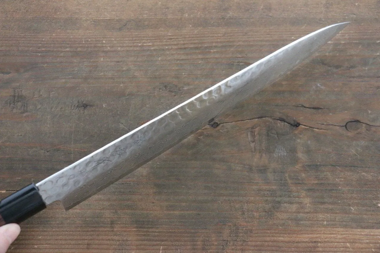 Sakai Takayuki AUS10 45 Layer Damascus Sujihiki 240mm Shitan Handle