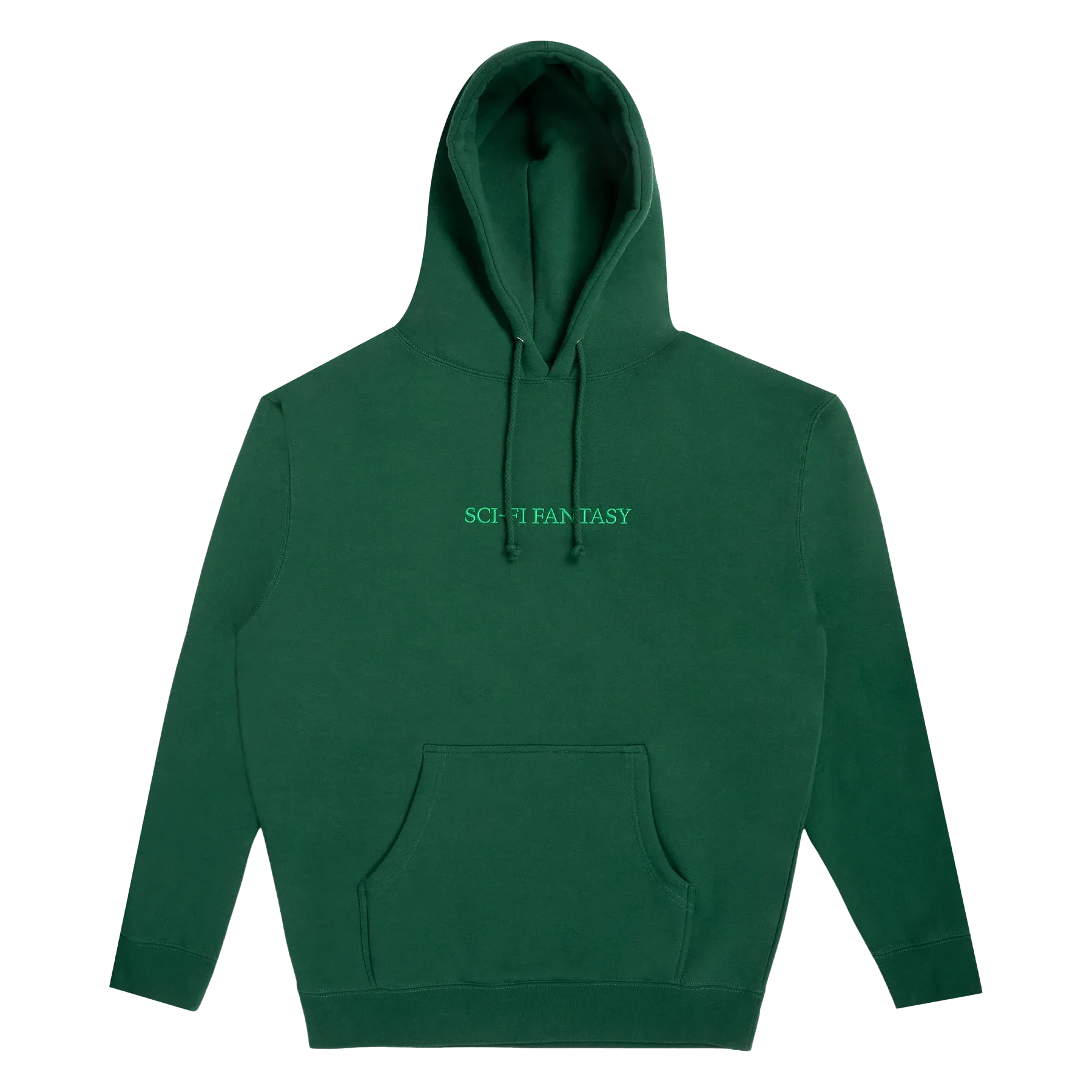 Sci-Fi Fantasy Logo Hood - Dark Green