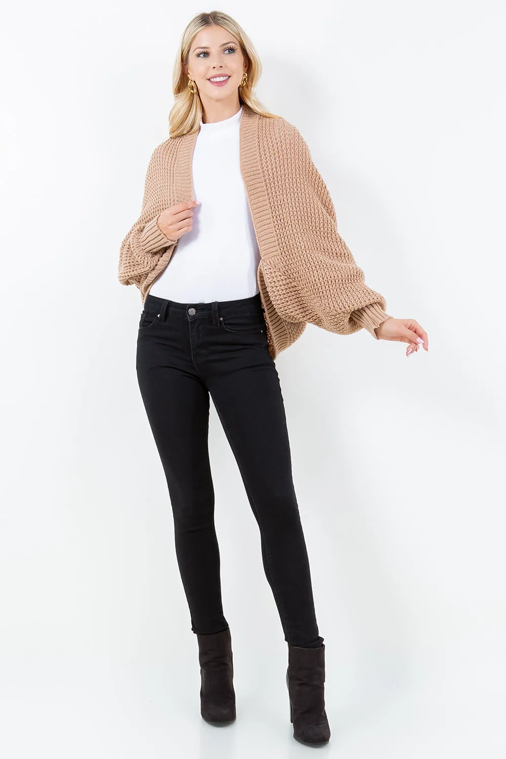 SH-4309 Solid Color Shrug