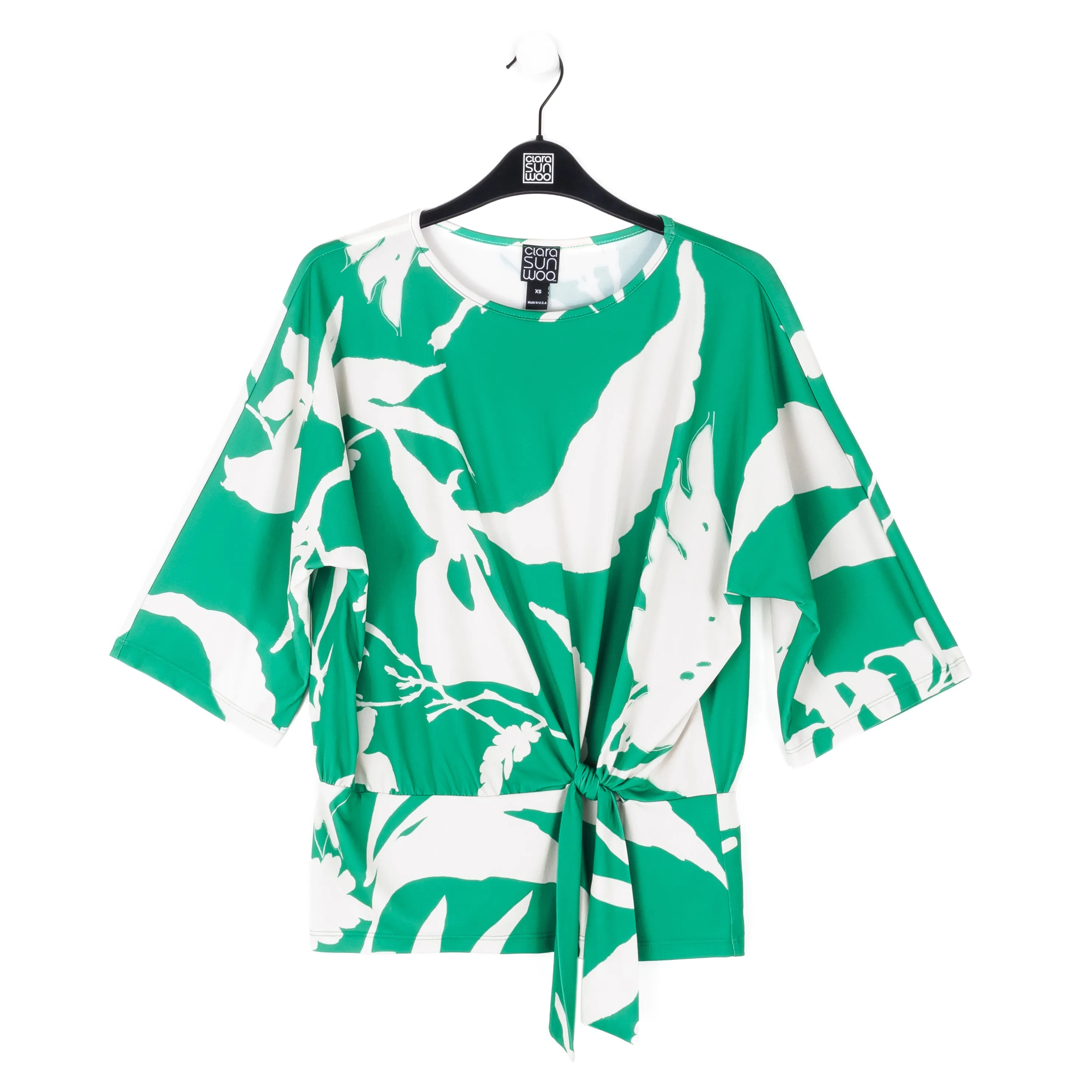 Side Tie Top - Floral Branch - Final Sale!