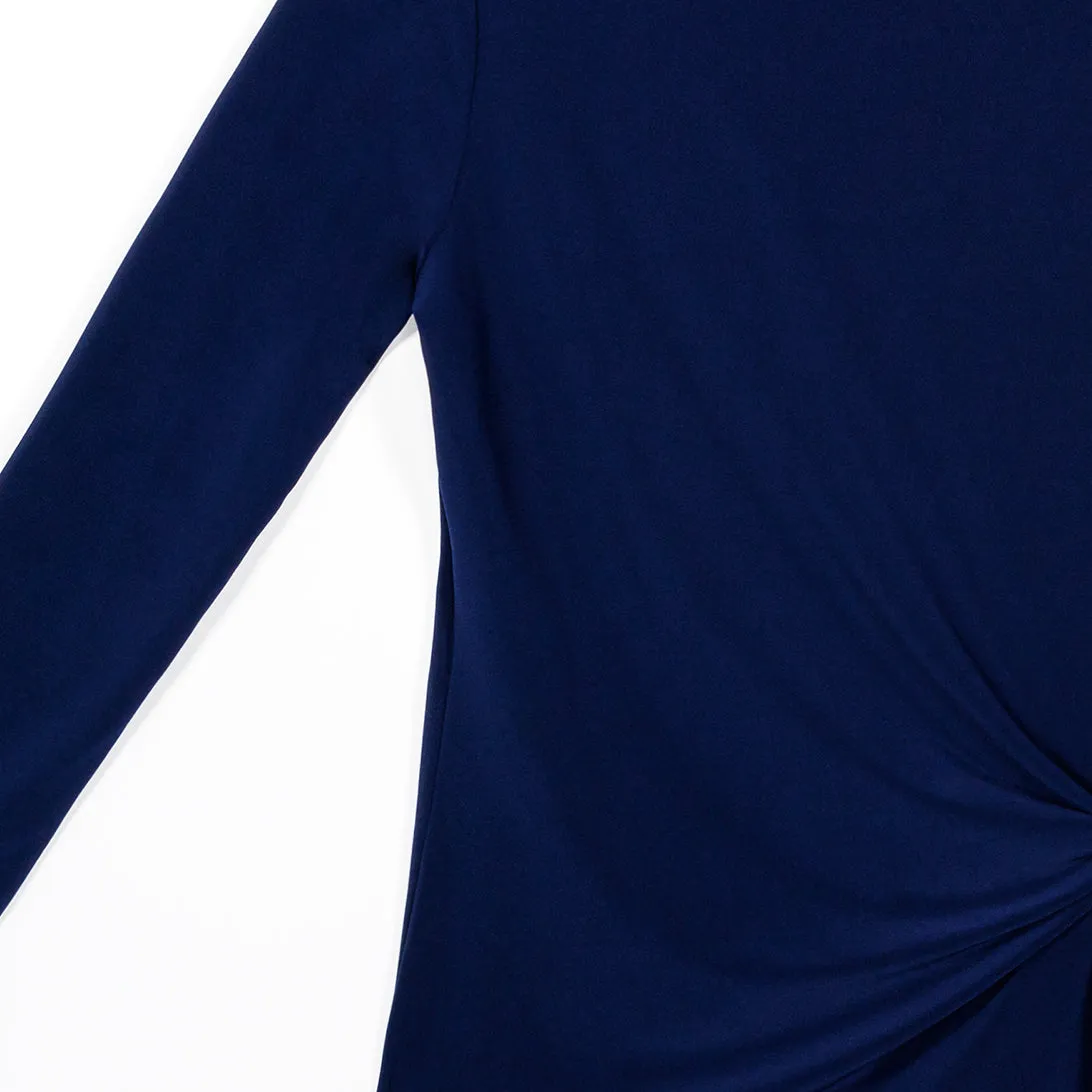 Side Tie Waist Tunic - Navy - Final Sale!