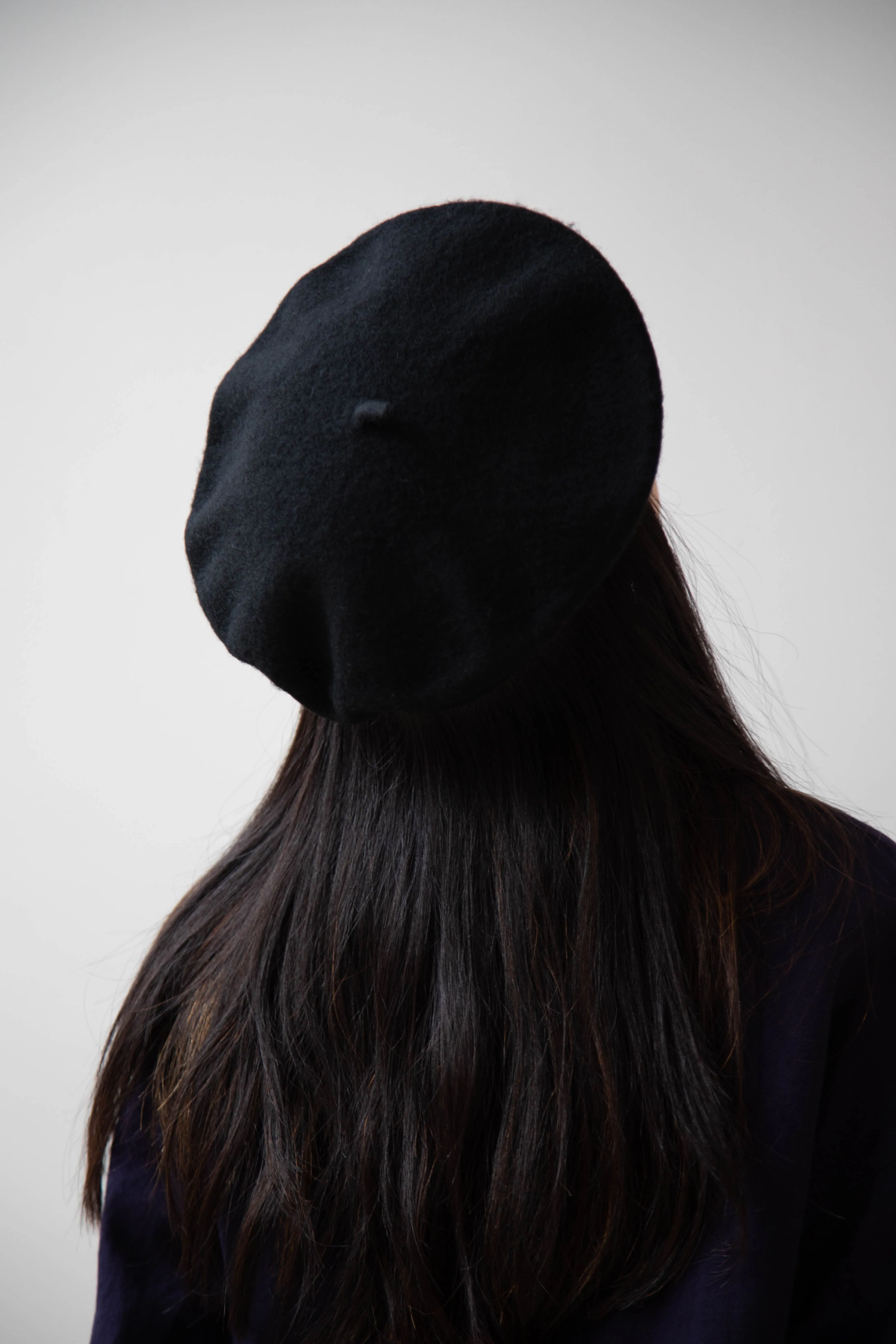 Signa 1925 | Felted Knit Beret in Black