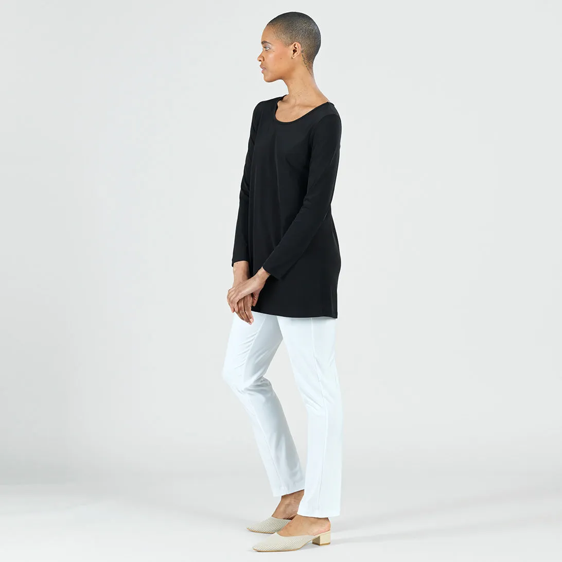 Signature Scoop Neck Tunic - Black