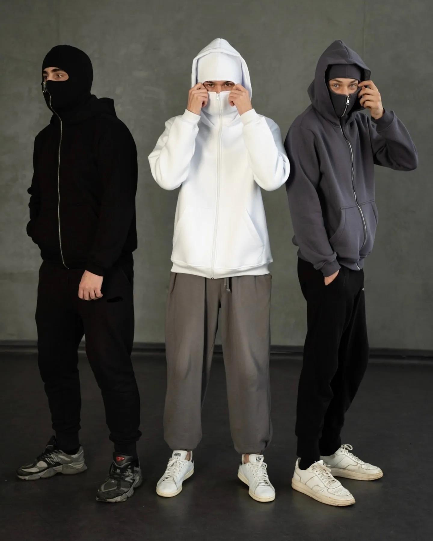 Ski Mask Hoodie - Balaclava Zip Hoodie | Full Zip Face Mask Hoodie by Dwntwn