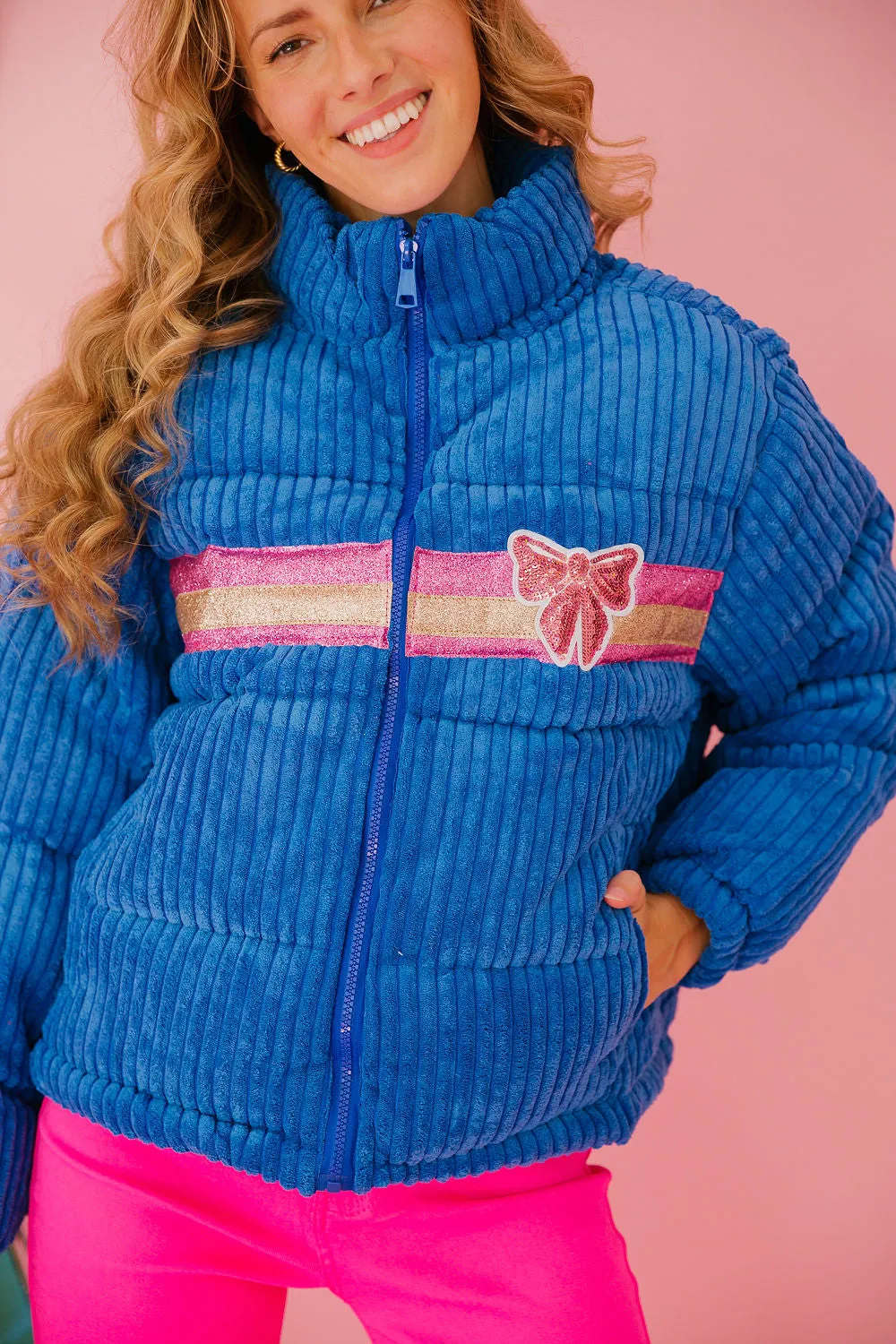 SNOW DAYS BLUE CORDUROY JACKET