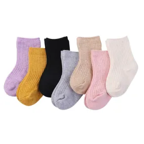 Solid Baby Unisex Socks Toddler Cotton Baby Winter Clothes Accessories Kids Baby Socks