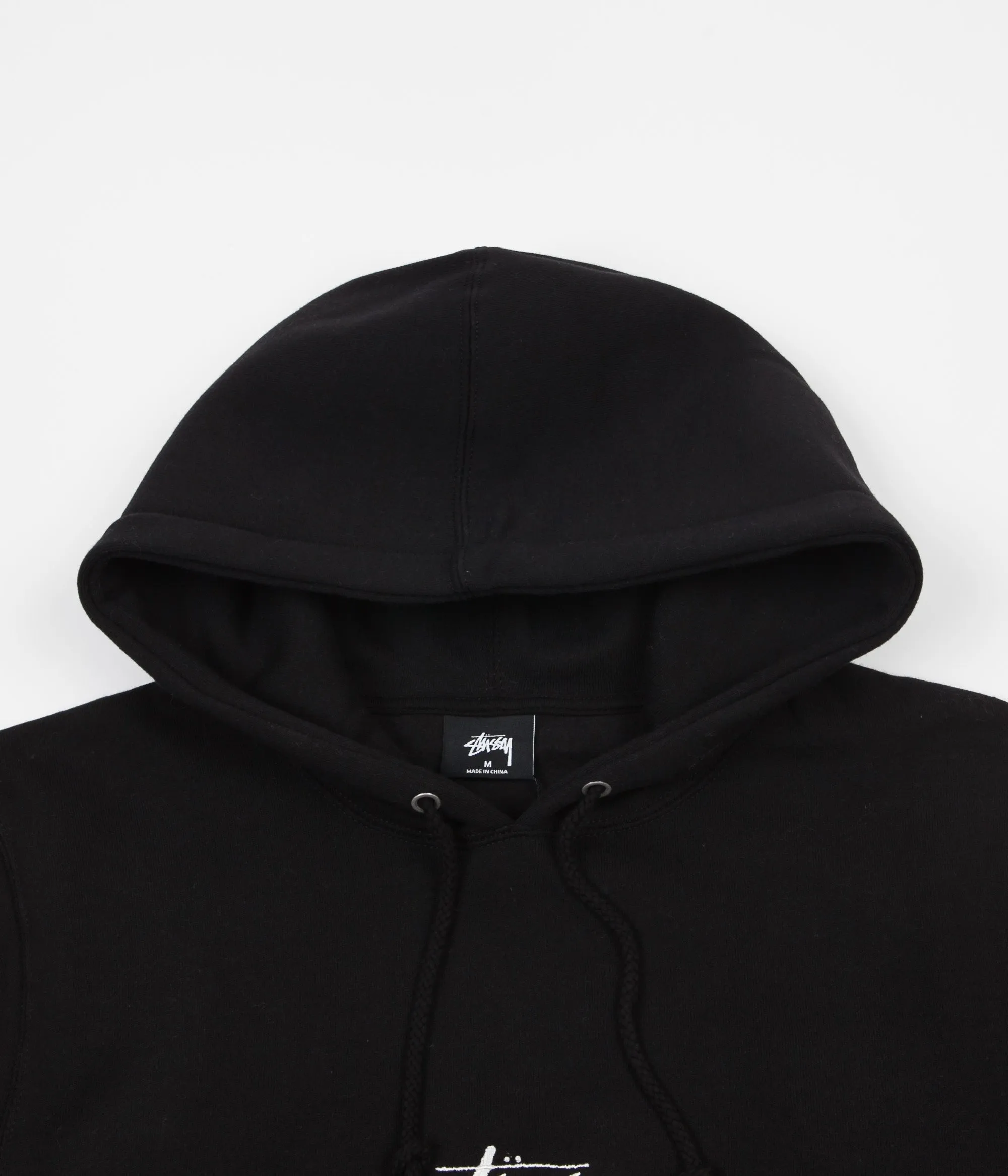 Stussy Tribe Man Applique Hoodie - Black