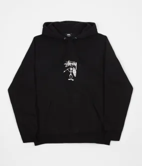 Stussy Tribe Man Applique Hoodie - Black