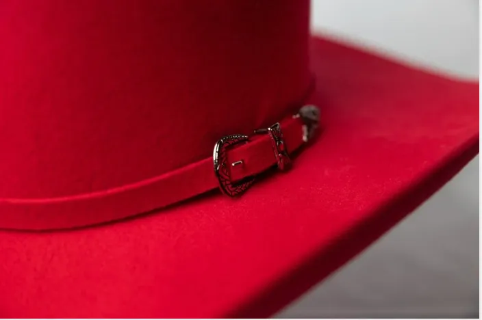 Tailor Hat "The Rider" Cherry Wool Cowboy Hat