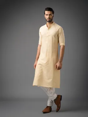 TANNED DANDELION EMBROIDERED KURTA