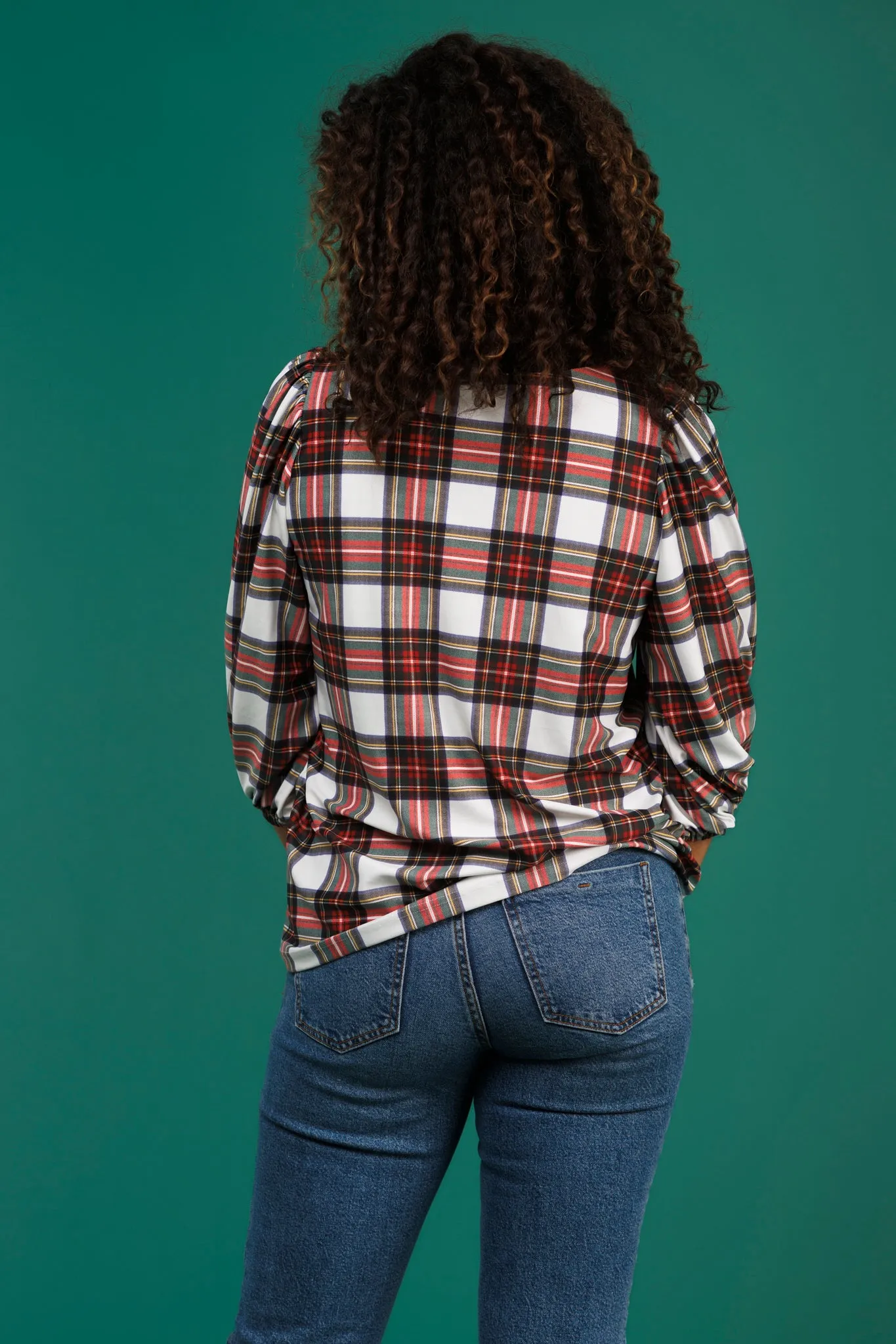 The Eliza Top - Winter Tartan