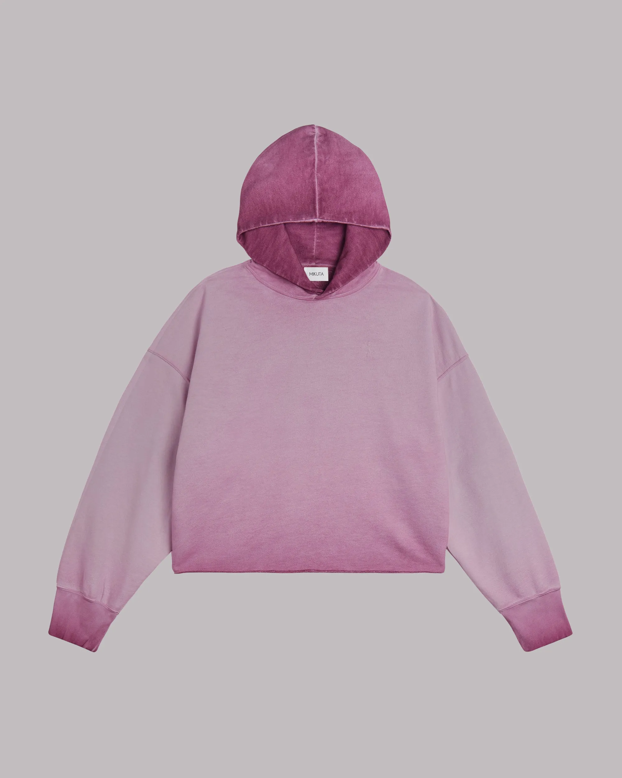 The Pink Cropped Base Hoodie