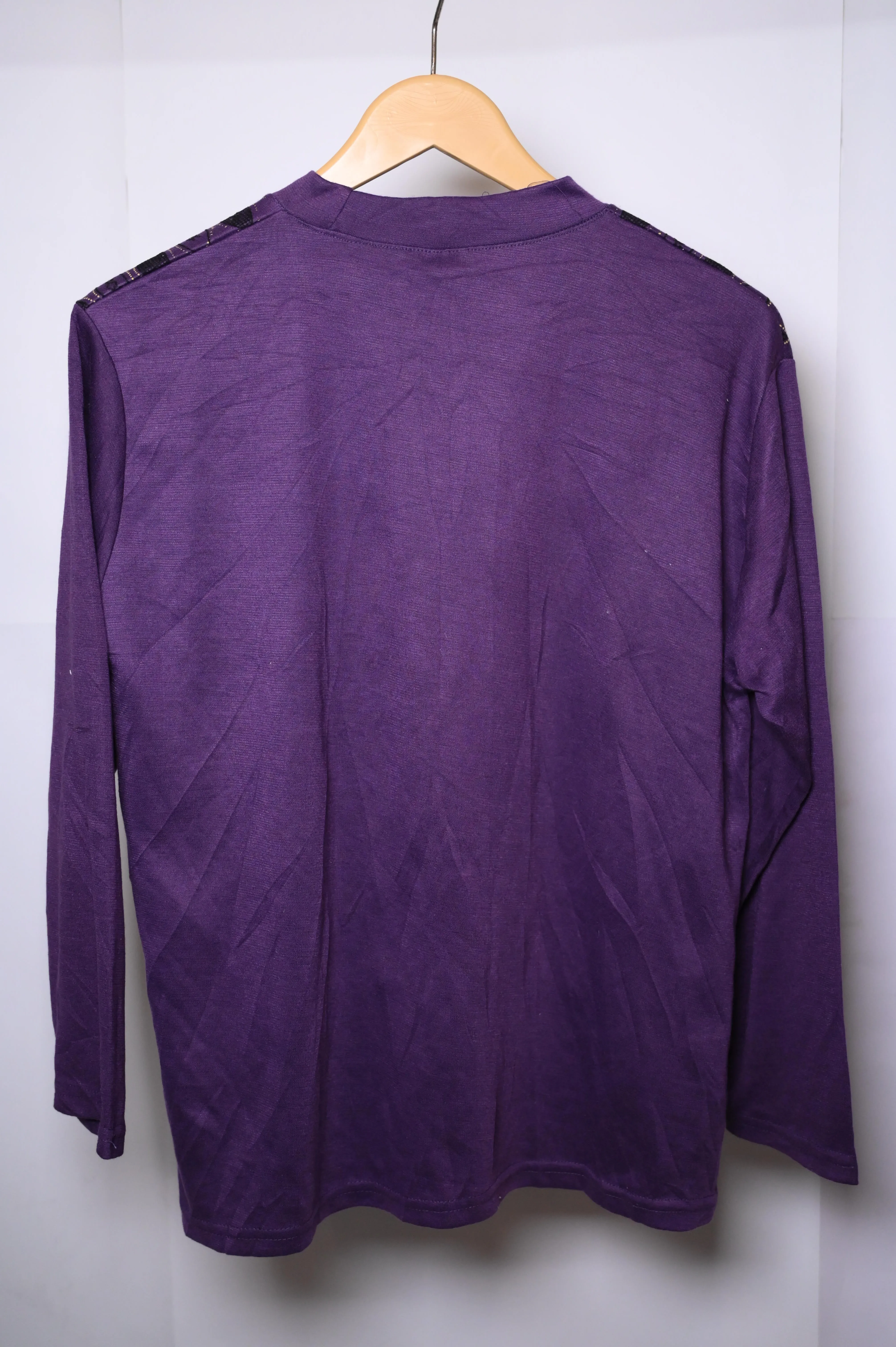 Thriftyfy Purple Winter Blouse