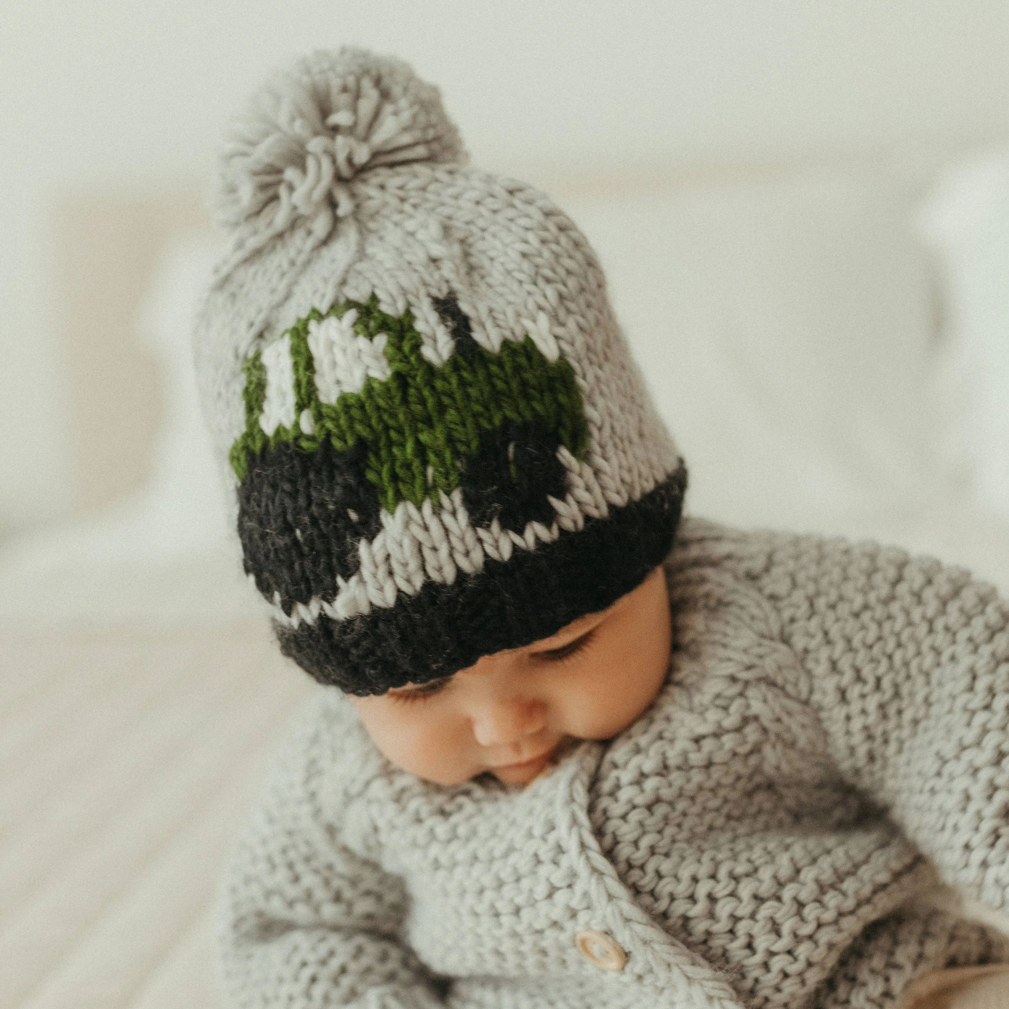 Tractor Beanie Hat: Medium (6-24 months)