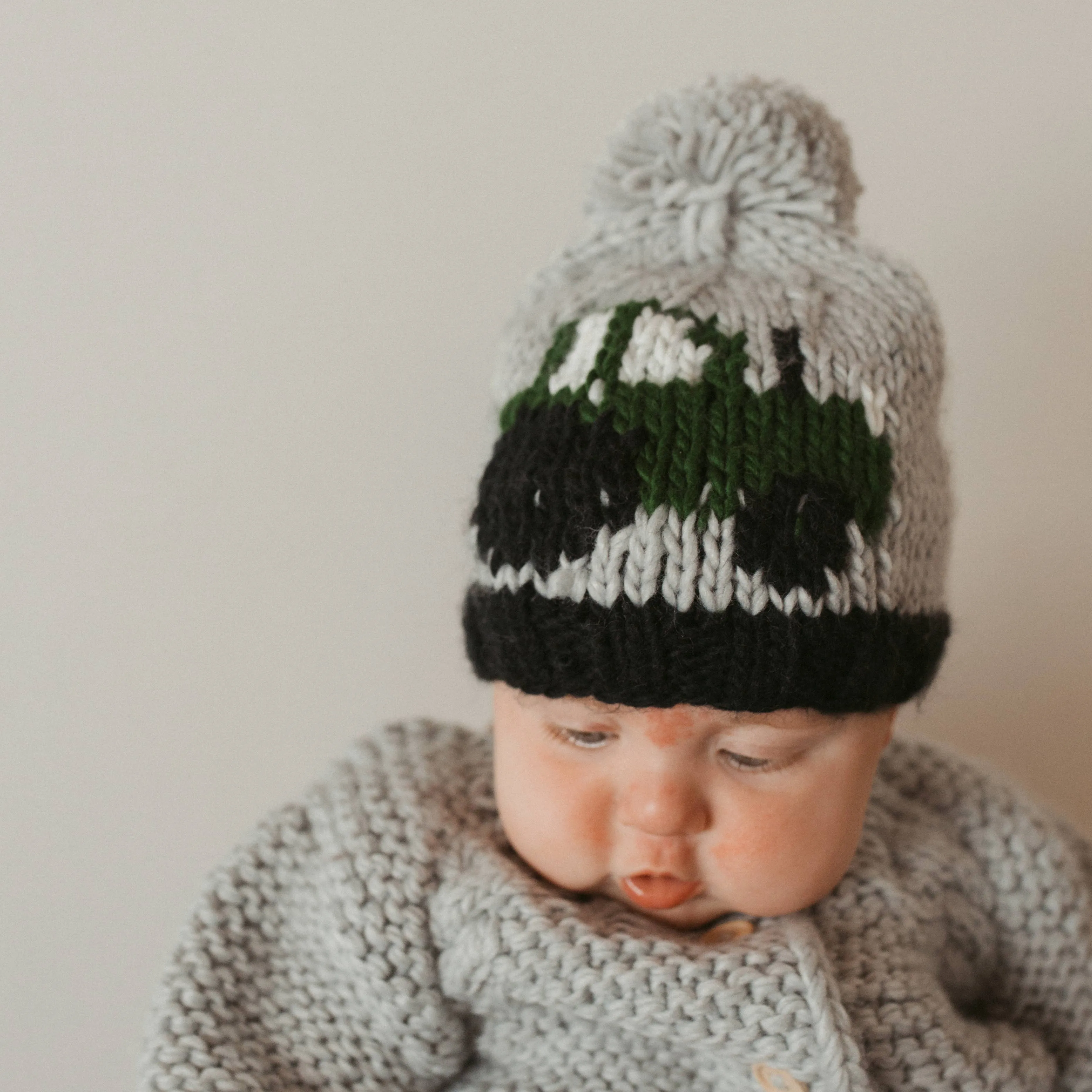 Tractor Beanie Hat: Medium (6-24 months)