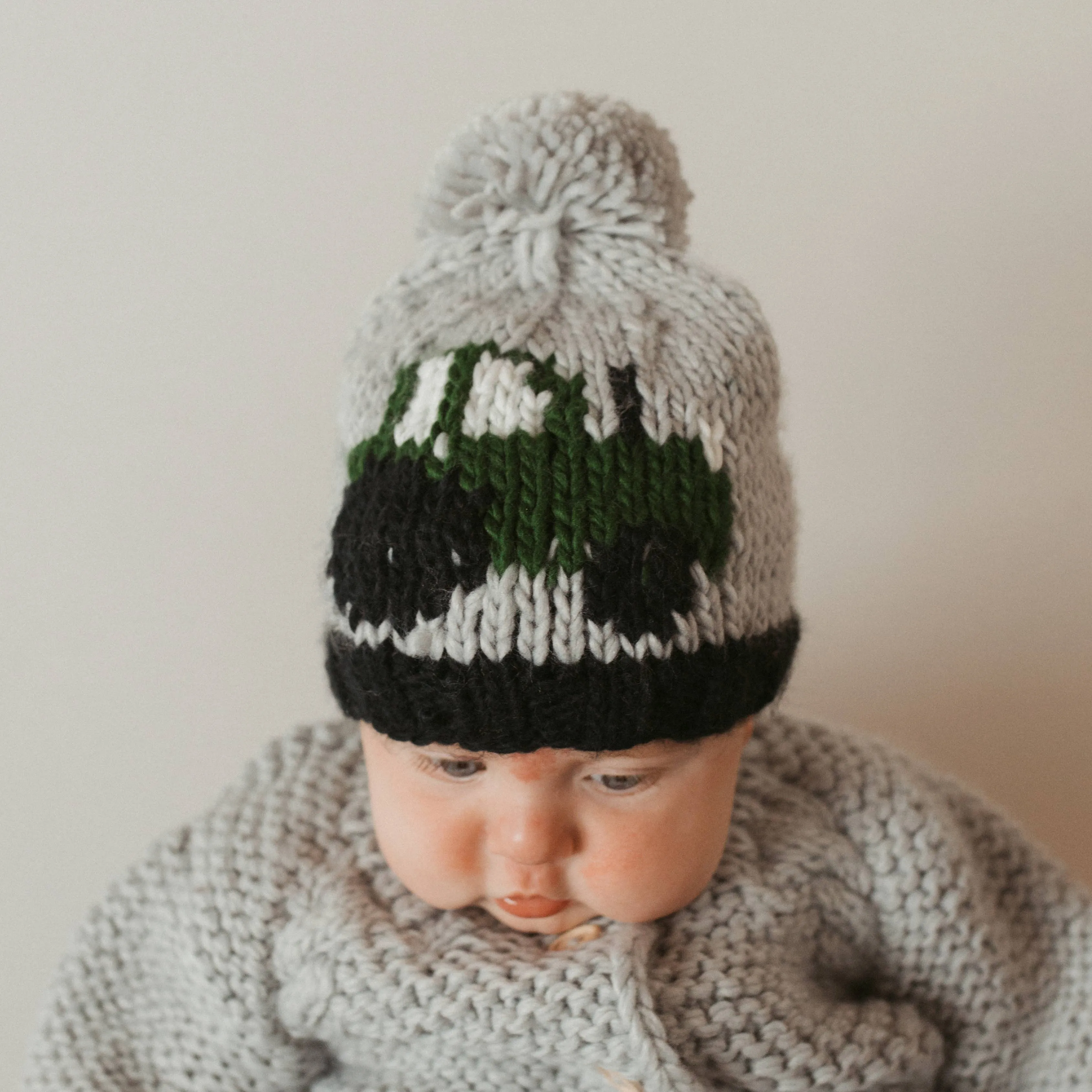 Tractor Beanie Hat: Medium (6-24 months)