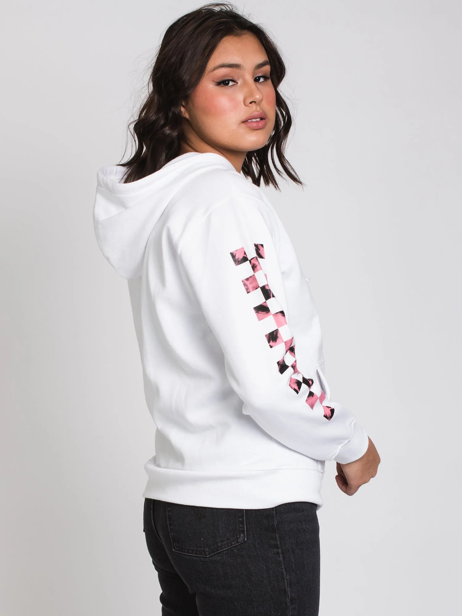 VANS SPIRAL TRIANGLE BOYFRIEND PULLOVER HOODIE - CLEARANCE