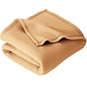 VAS COLLECTIONS Cloth Solid/Plain Light Weight Single Bed Fleece Blanket for Heavy Winter (150 x 228 cm or 60" x 90", Beige)