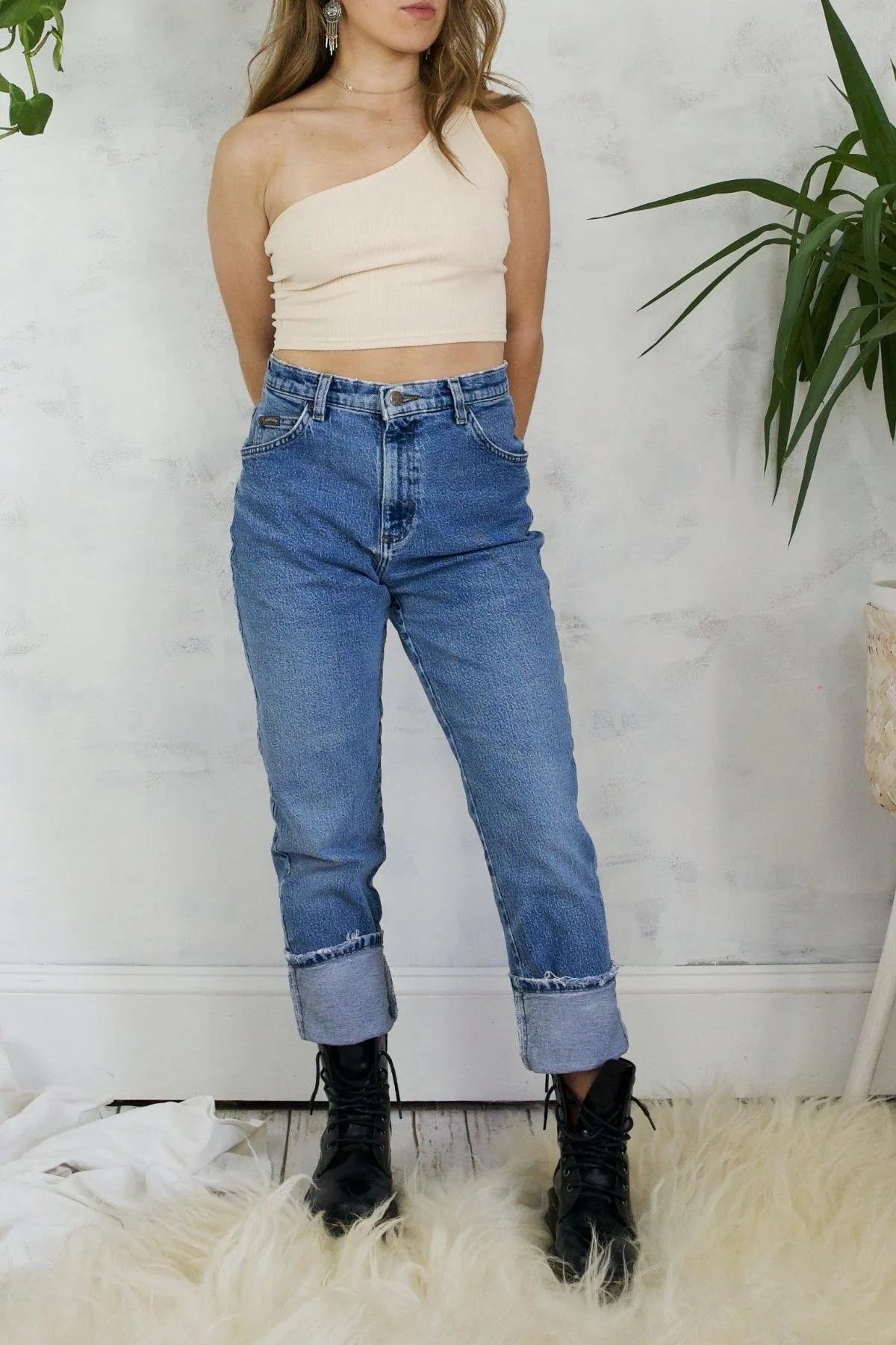 Vintage Denim Riders Distressed Jeans - 28" Waist