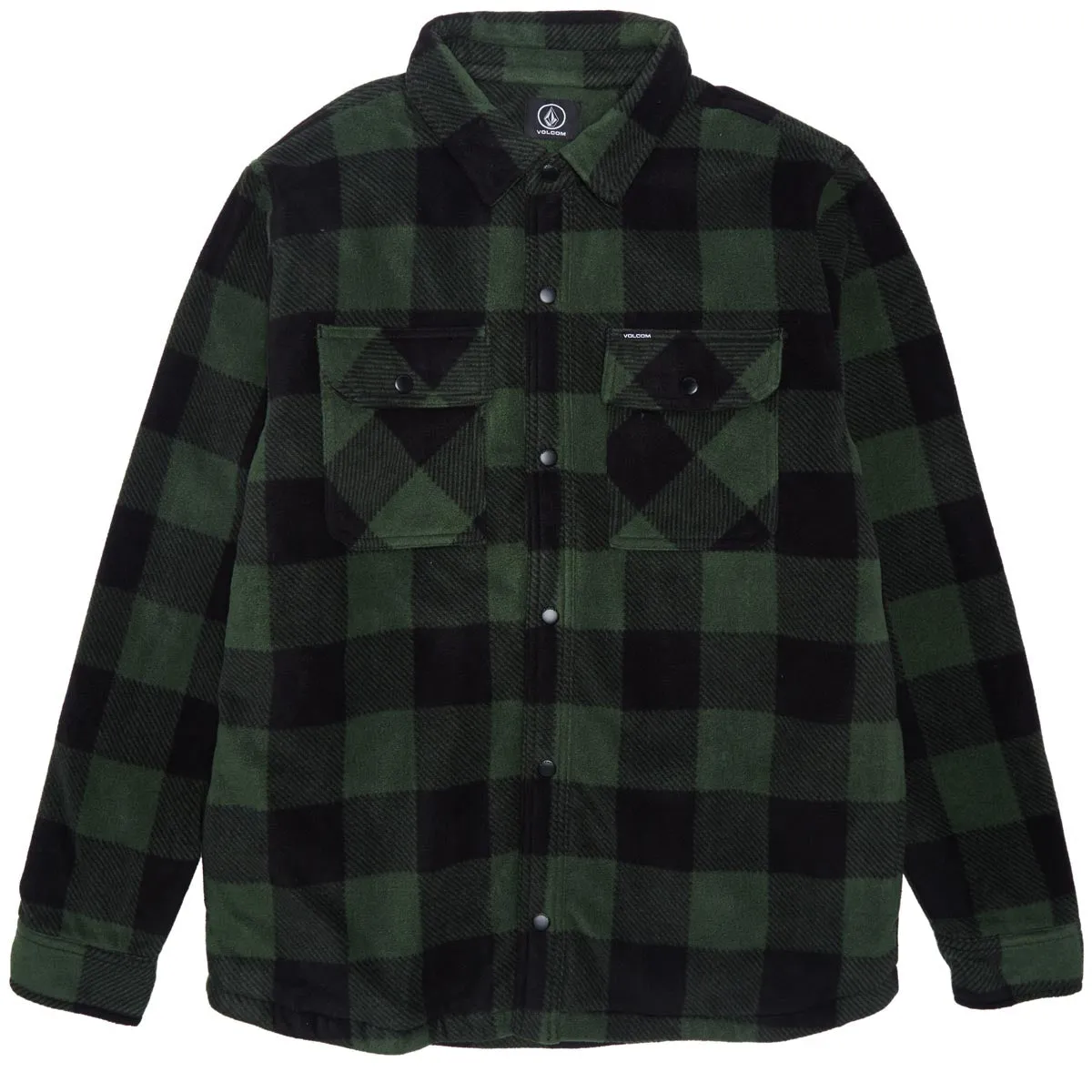 Volcom Bowered Fleece Long Sleeve Sweatshirt - Dark Pine