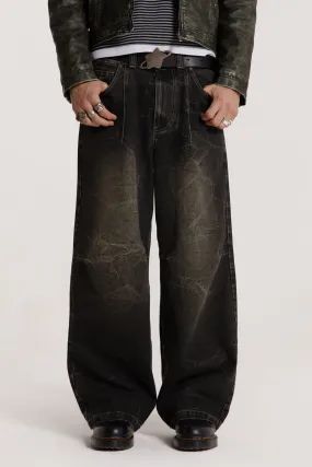 Washed Black Razor Jean