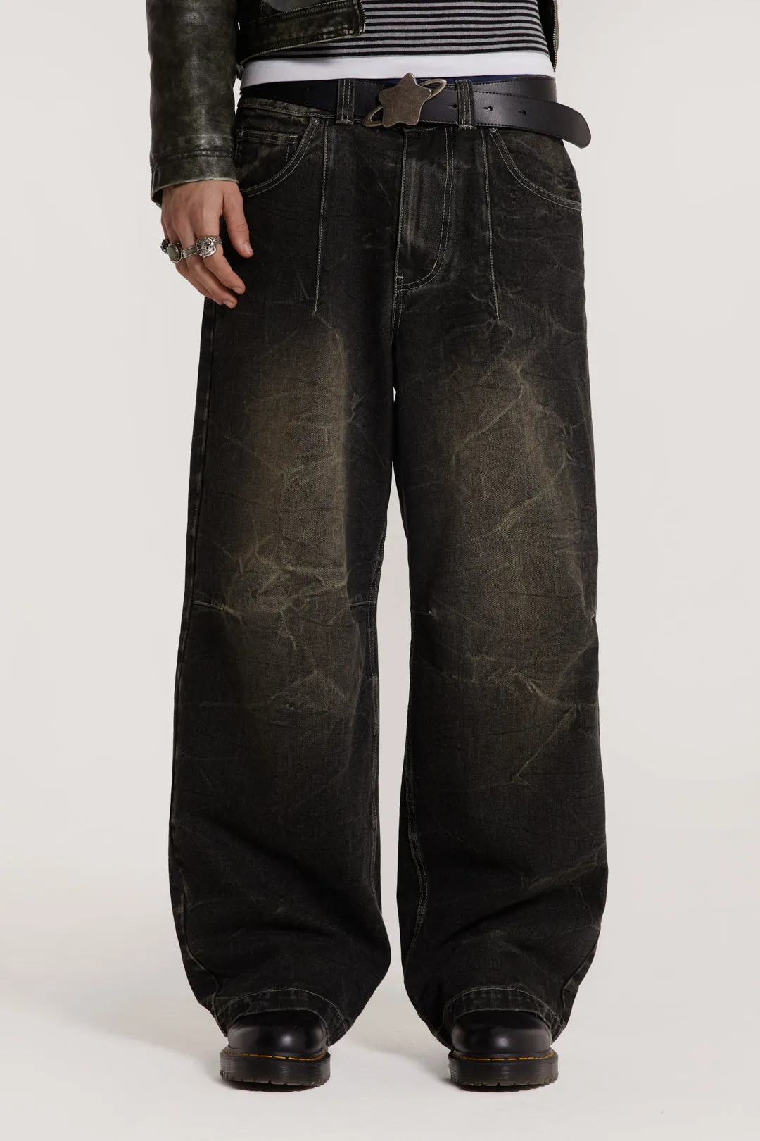 Washed Black Razor Jean