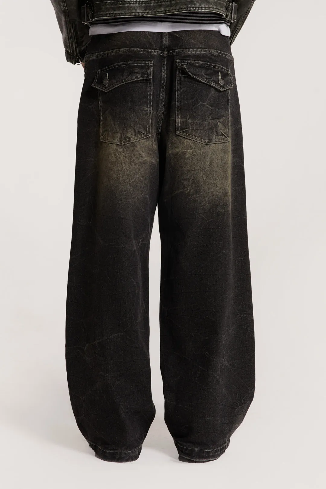 Washed Black Razor Jean