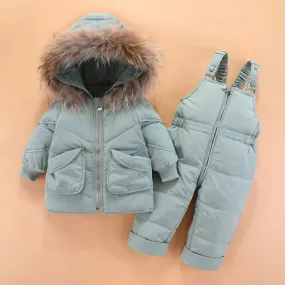 Winter Baby Snowsuit Hooded