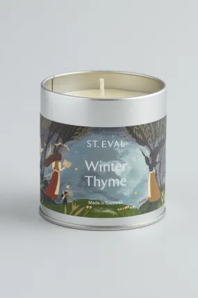 Winter Thyme Scented Christmas Tin Candle