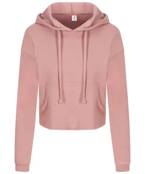 Womens cropped hoodie | Dusty Pink