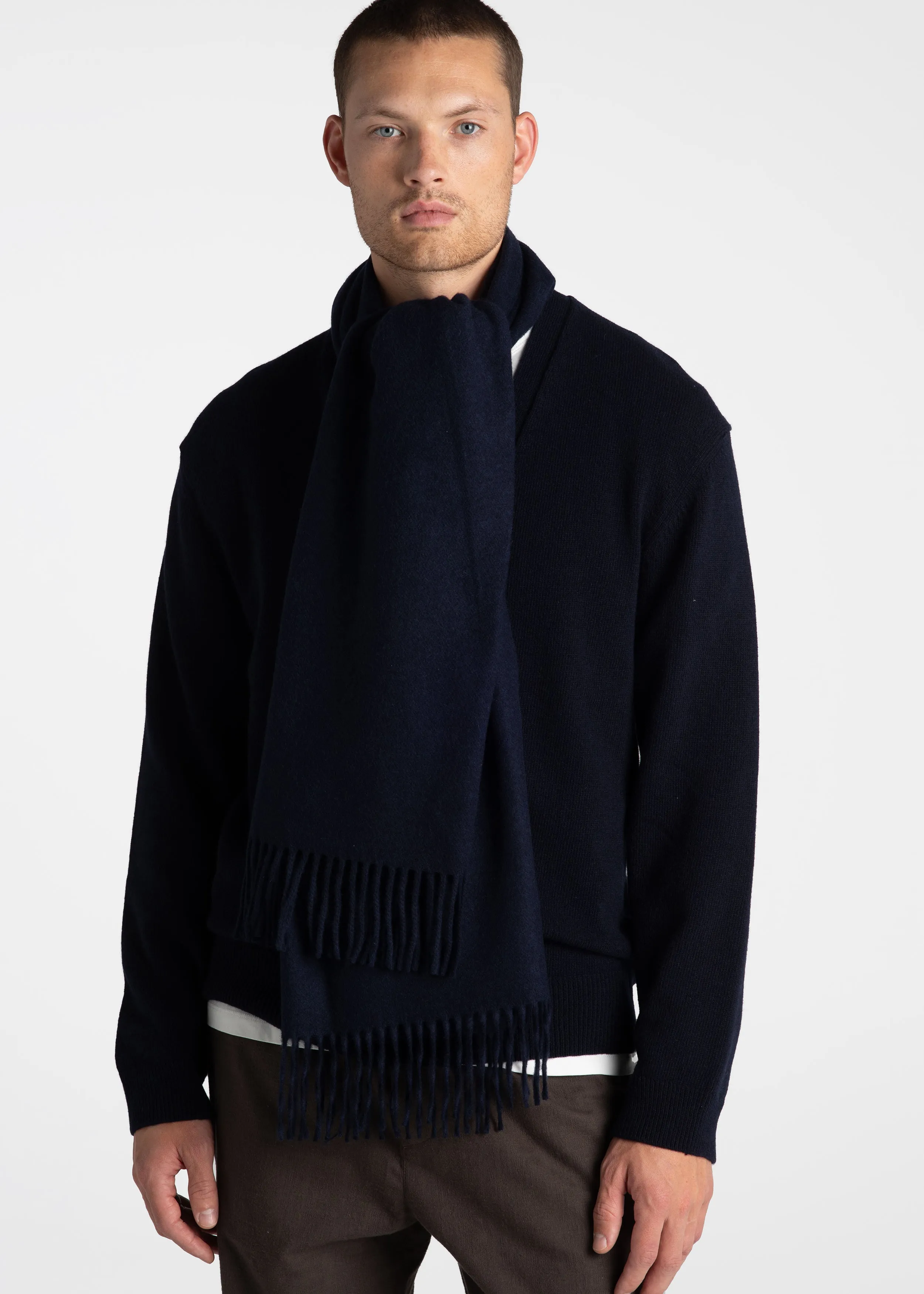 Wool Scarf Navy - Final Sale